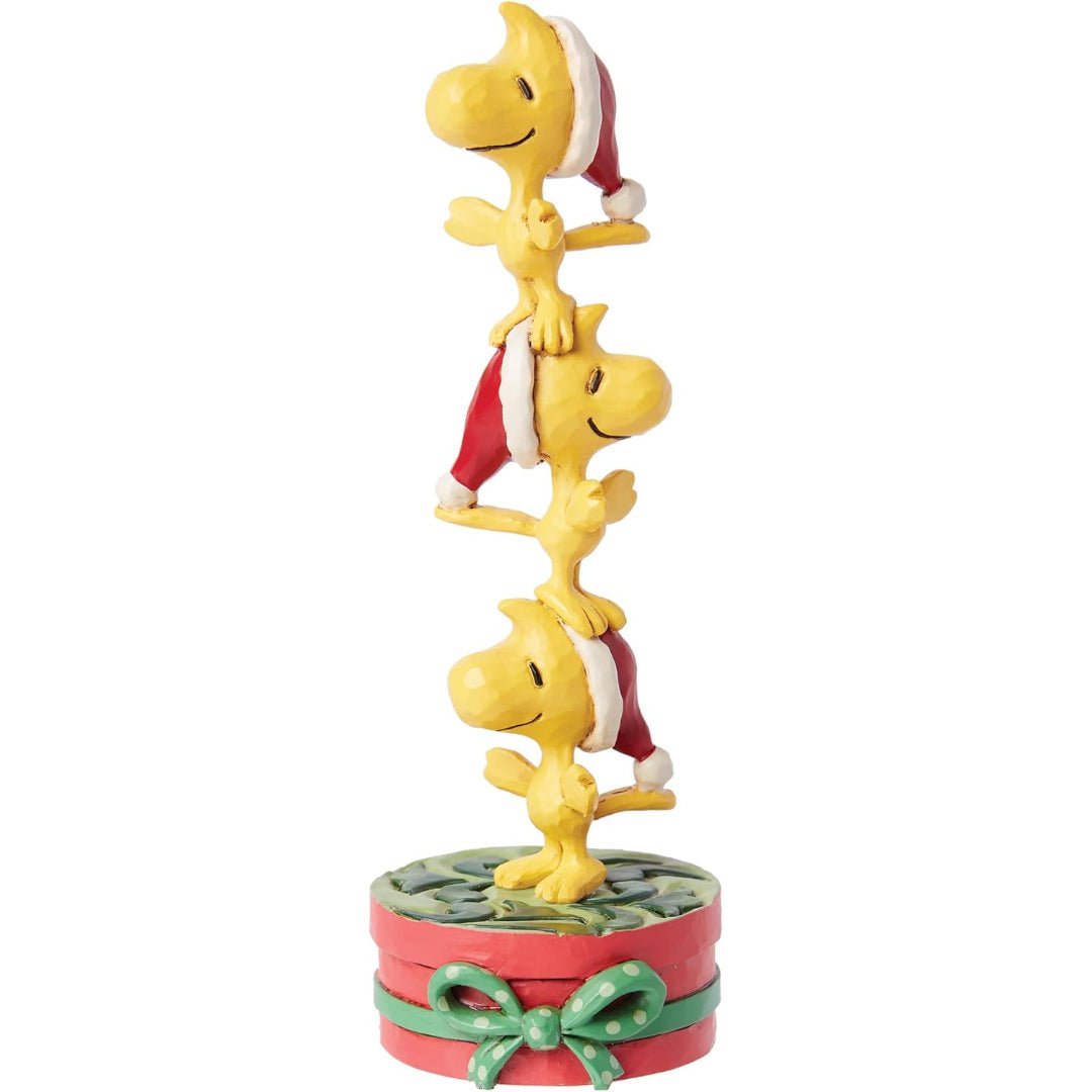 Peanuts by Jim Shore Stacked Woodstocks Miniature Figurine, 4.13"