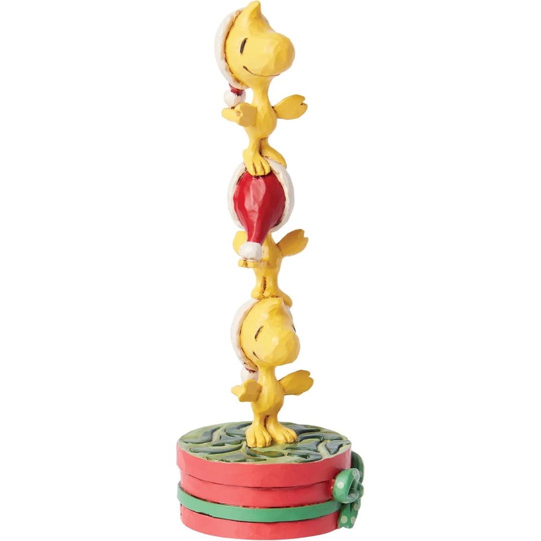 Peanuts by Jim Shore Stacked Woodstocks Miniature Figurine, 4.13"