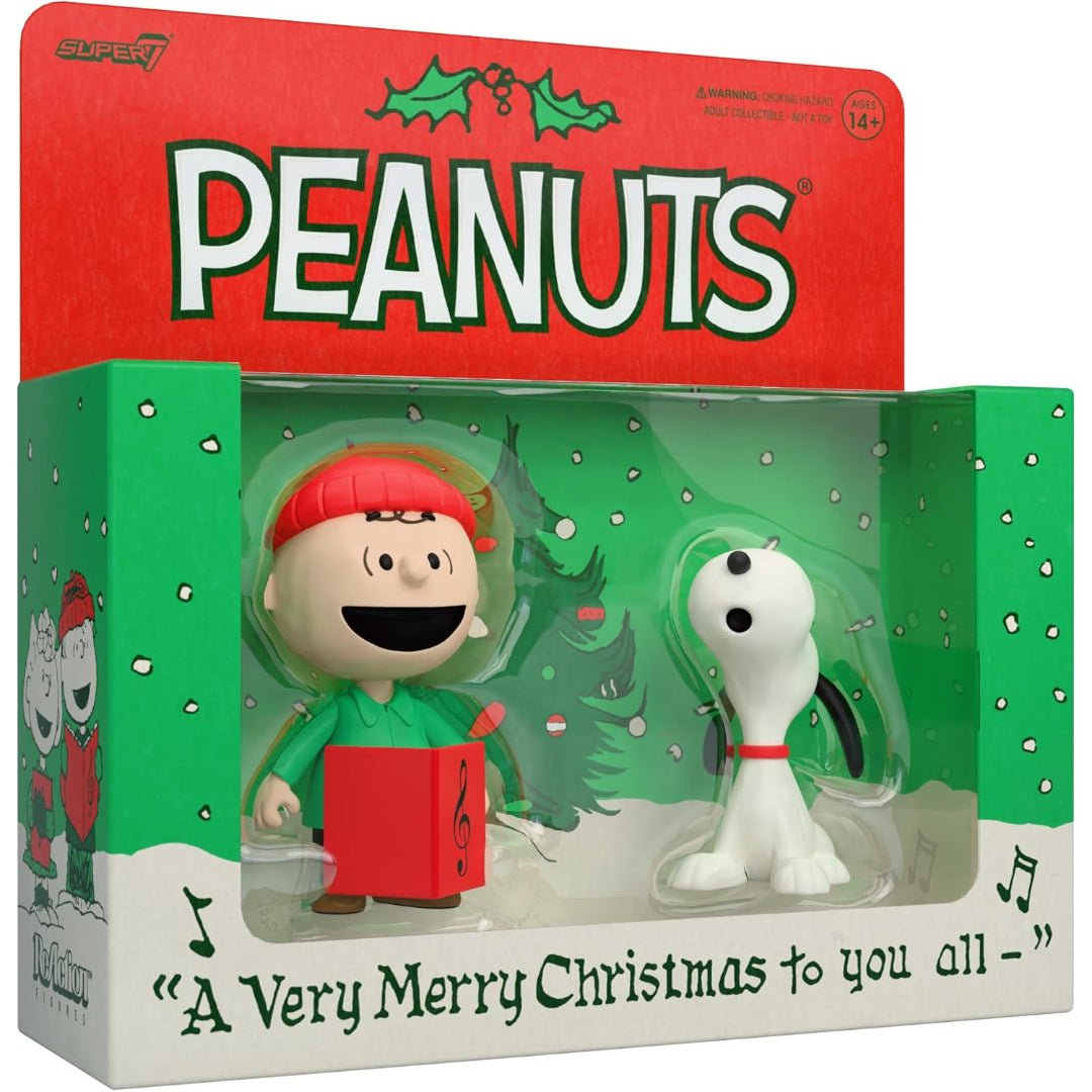 Peanuts Charlie Brown and Snoopy Caroling - (2 Pack) 3.75"