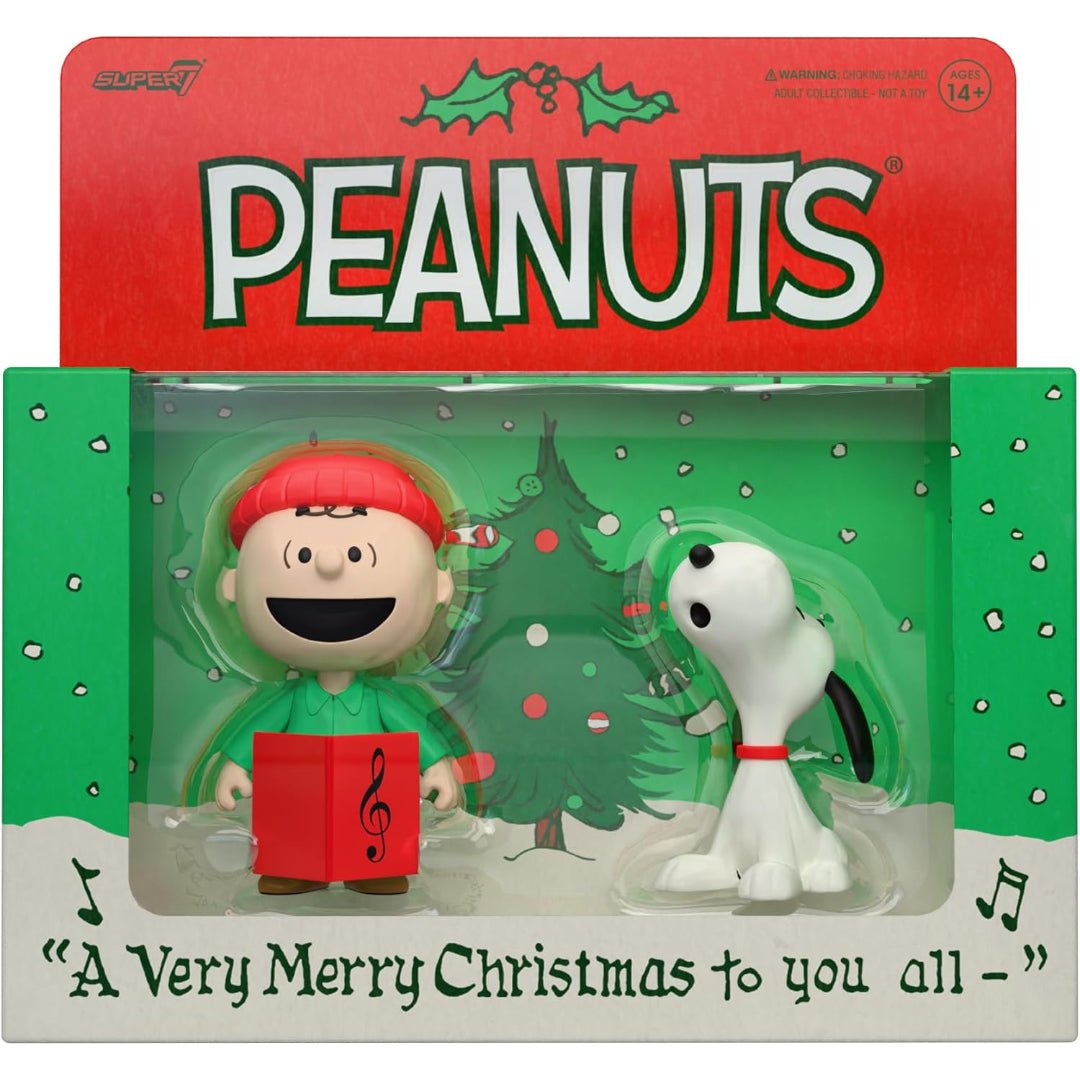 Peanuts Charlie Brown and Snoopy Caroling - (2 Pack) 3.75"