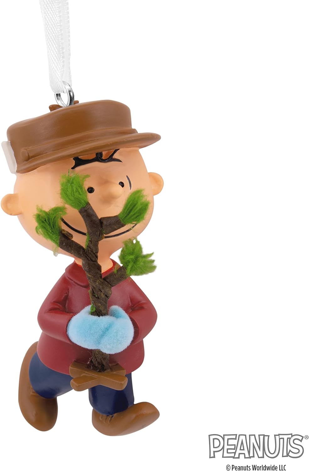 Peanuts Charlie Brown Christmas with Tree Hallmark Ornament