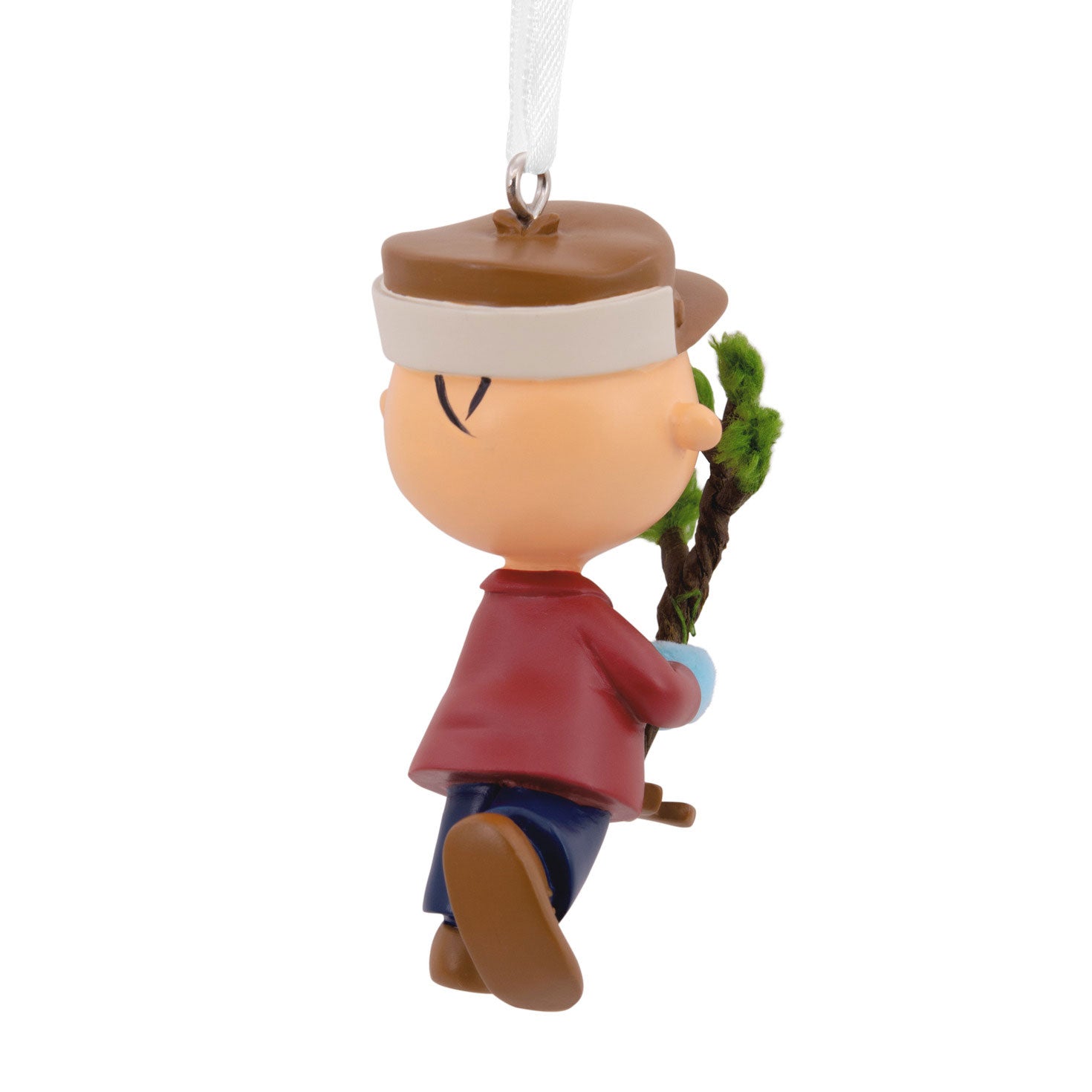 Peanuts Charlie Brown Christmas with Tree Hallmark Ornament