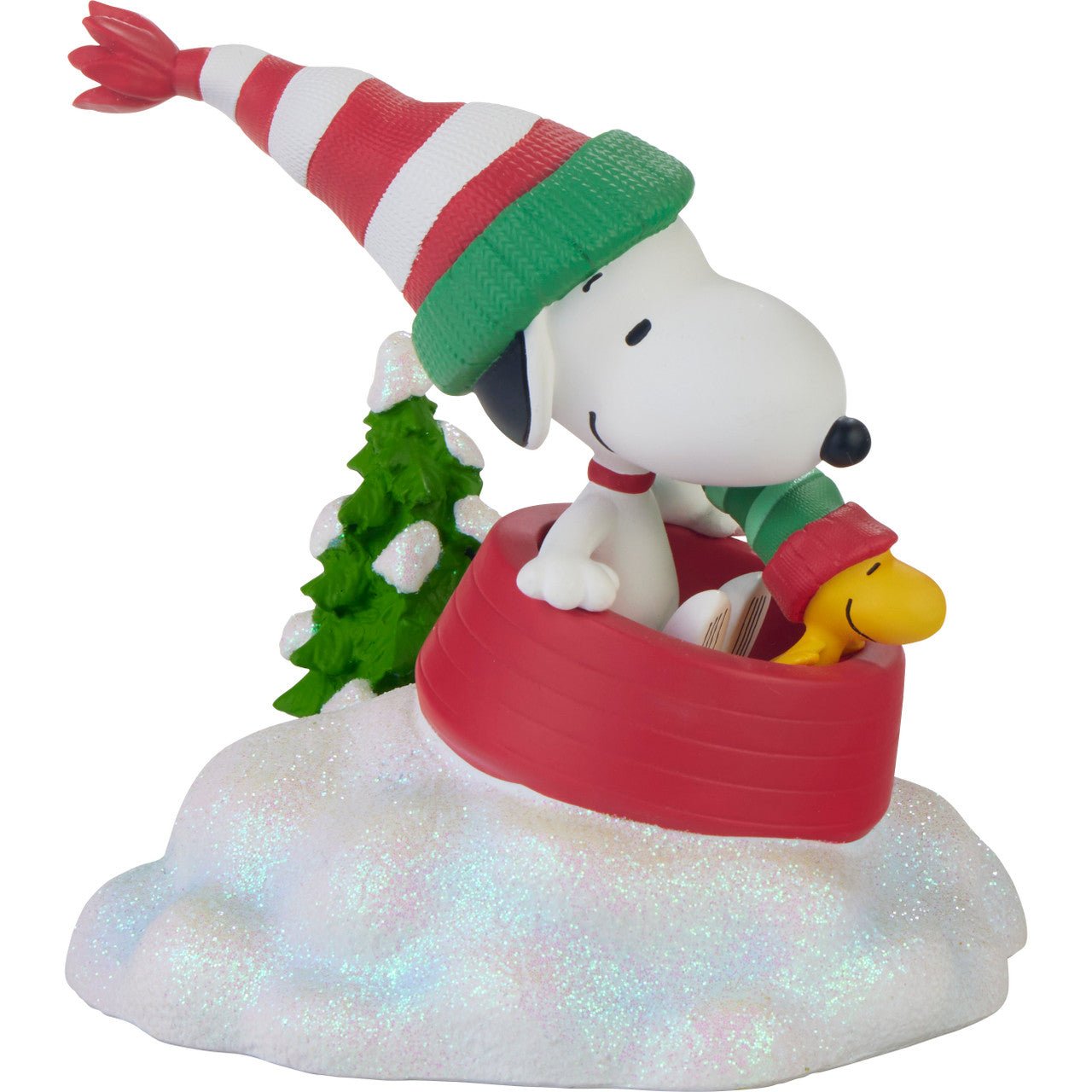 Peanuts Dashing Through The Snow Figurine