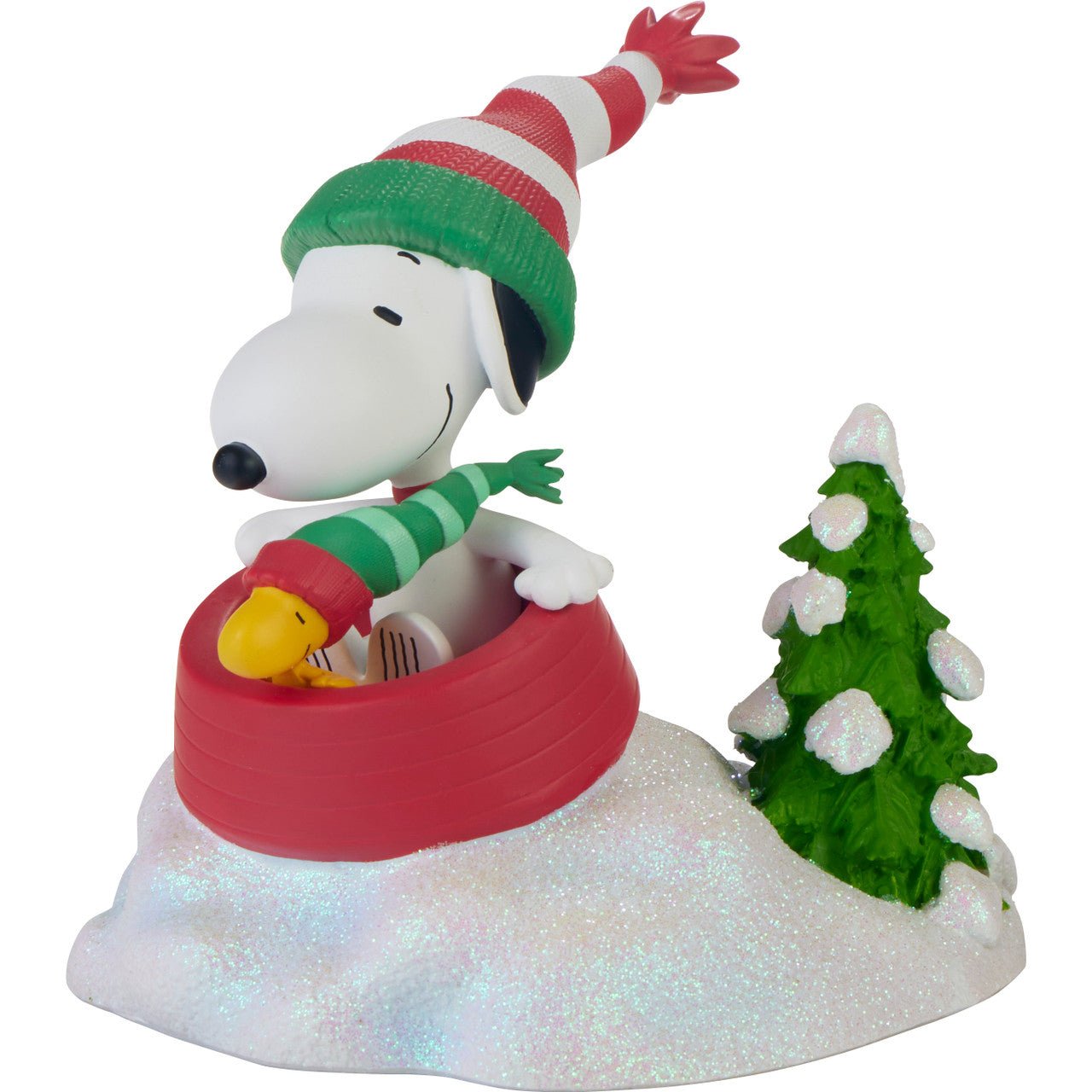 Peanuts Dashing Through The Snow Figurine