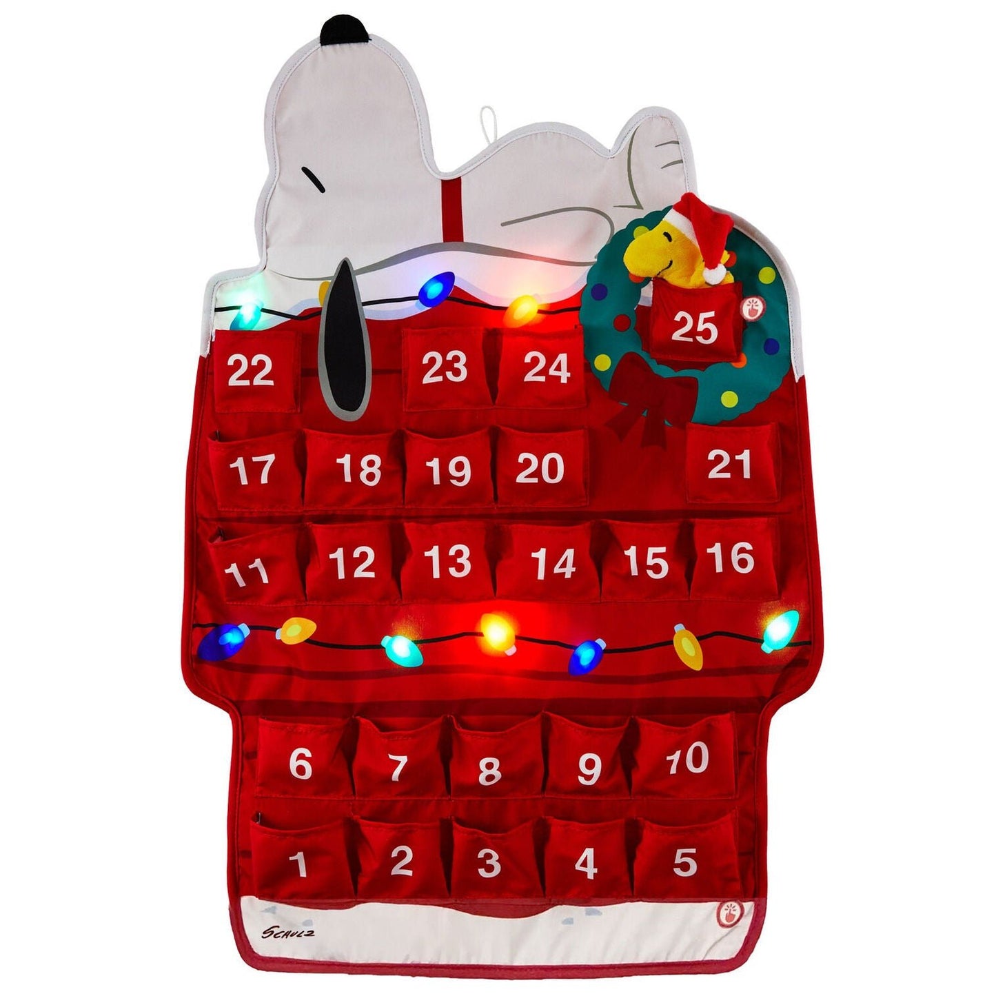 Peanuts® Light - Up Snoopy Doghouse Musical Countdown to Christmas Calendar