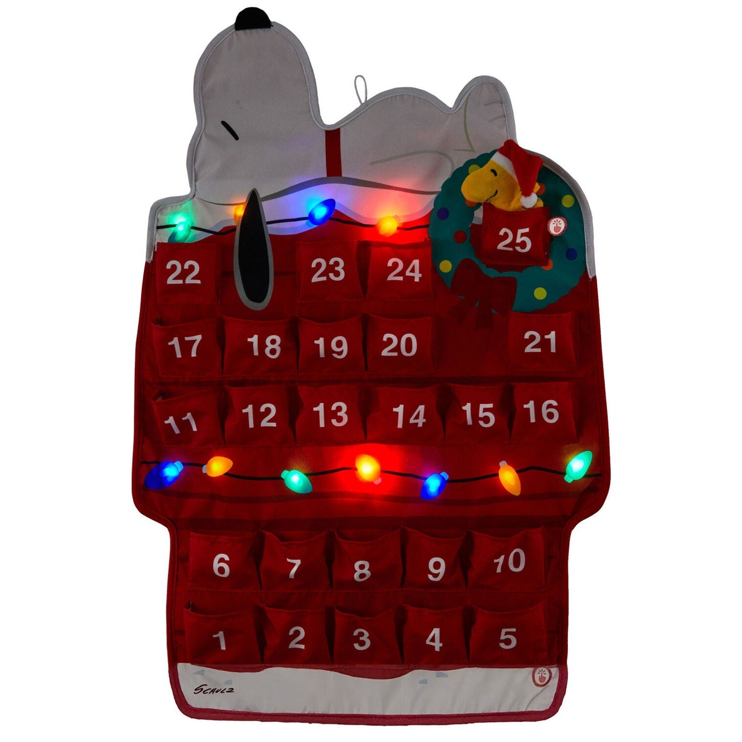 Peanuts® Light - Up Snoopy Doghouse Musical Countdown to Christmas Calendar