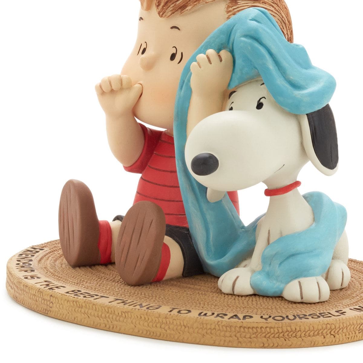 Peanuts Linus and Snoopy Wrapped in Friendship Mini Figurine
