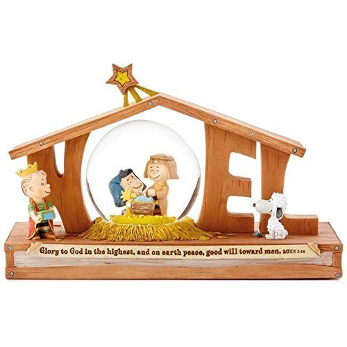 Peanuts Noel Nativity Snow Globe