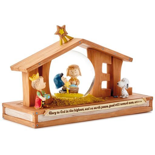 Peanuts Noel Nativity Snow Globe