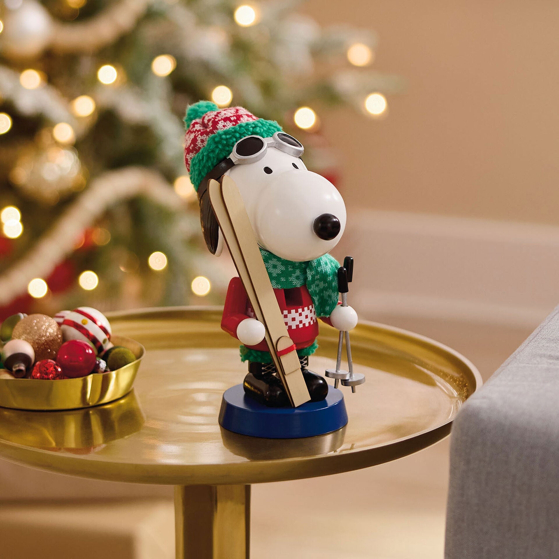 Peanuts® Ski Lodge Snoopy Holiday Nutcracker Figurine, 9"