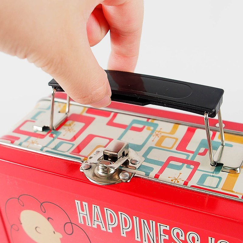 Peanuts Snoopy Happiness Is A Full Tummy Tin Box