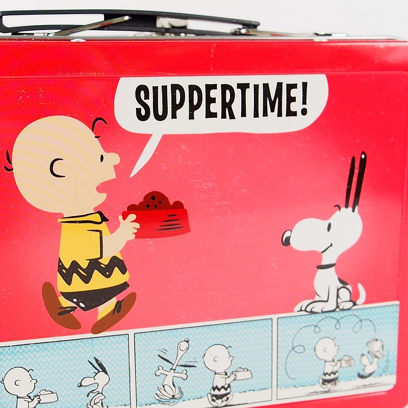 Peanuts Snoopy Happiness Is A Full Tummy Tin Box