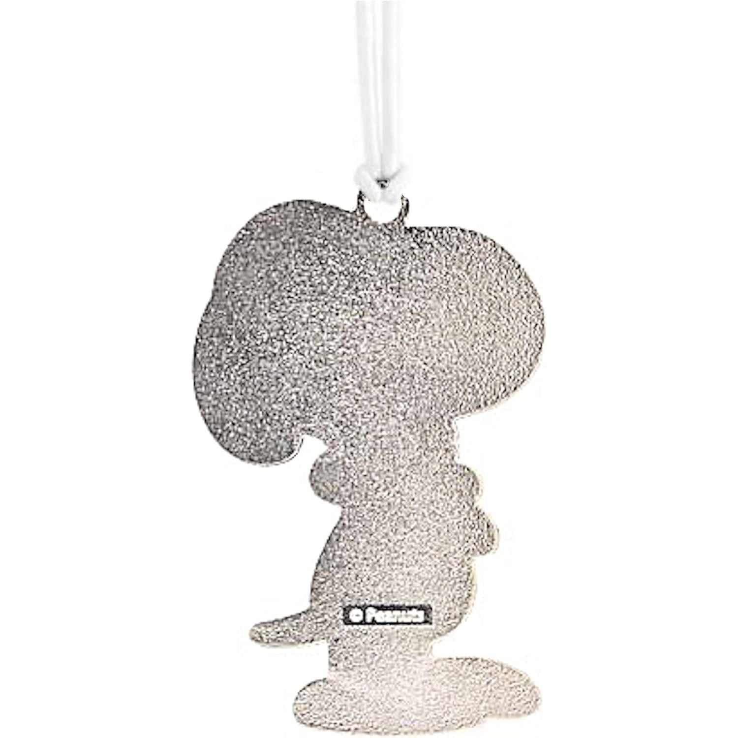 Peanuts Snoopy Hugging Woodstock Flat Metal Hallmark Ornament