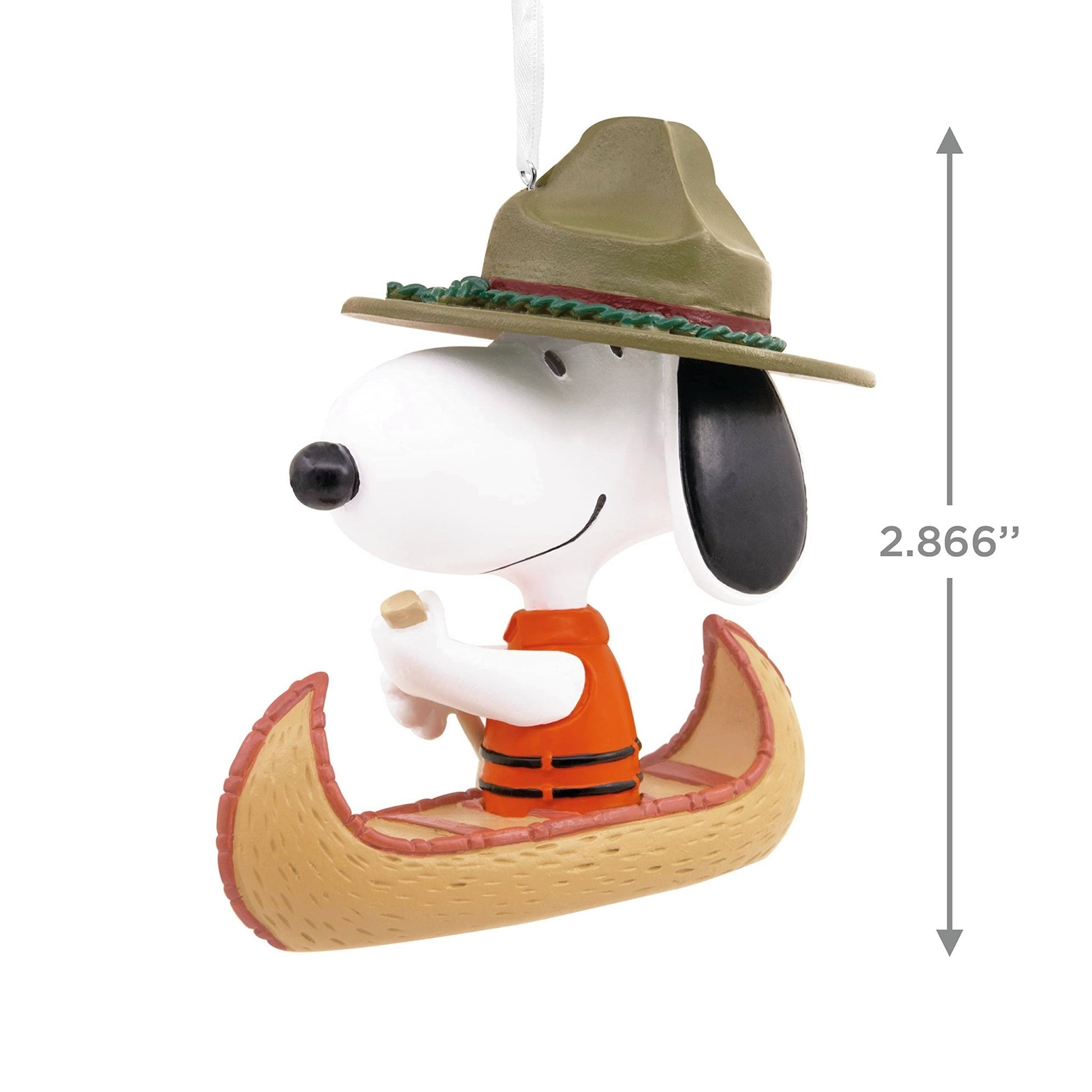 Peanuts Snoopy in Canoe Hallmark Ornament