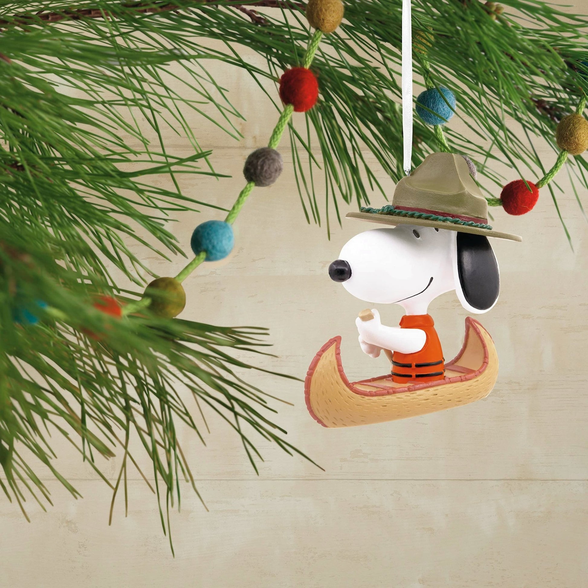 Peanuts Snoopy in Canoe Hallmark Ornament