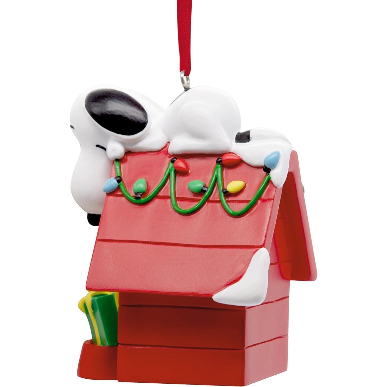 Peanuts Snoopy on Holiday Doghouse Hallmark Ornament