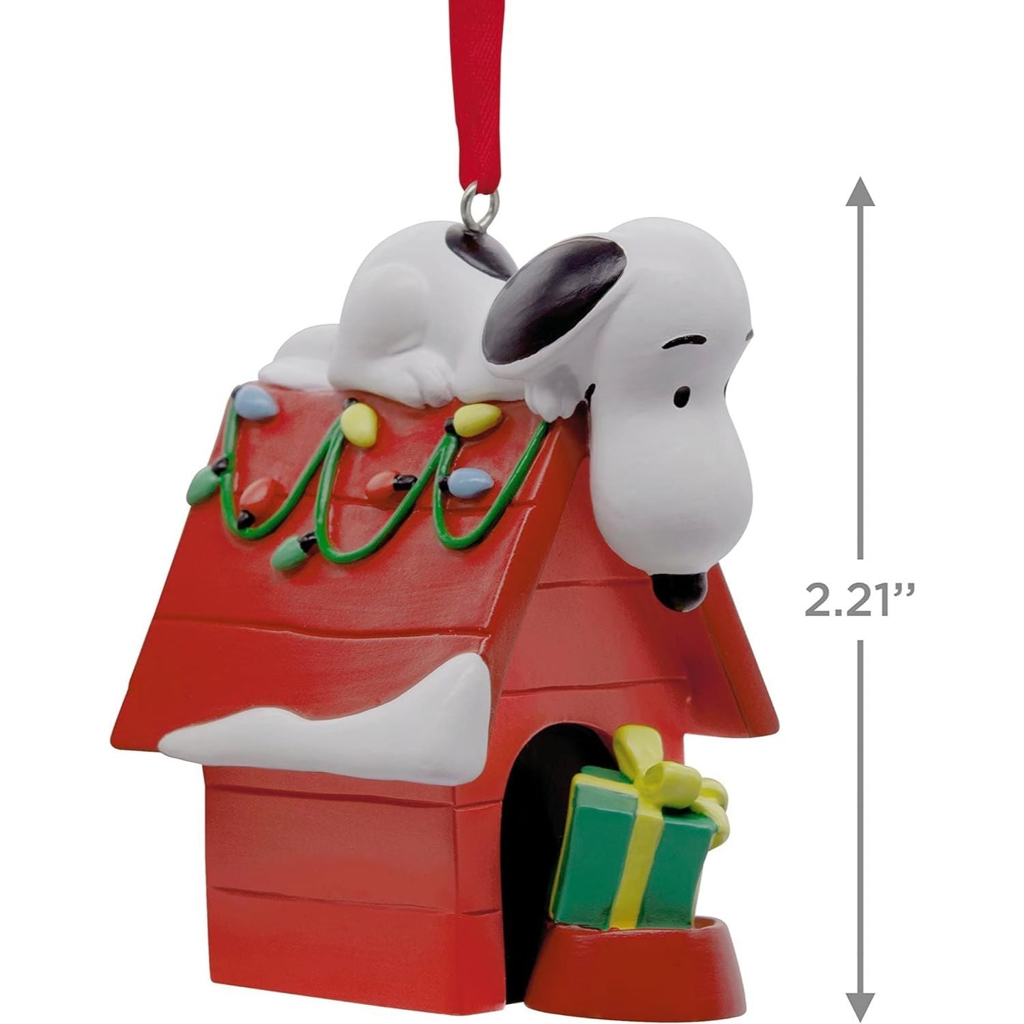 Peanuts Snoopy on Holiday Doghouse Hallmark Ornament