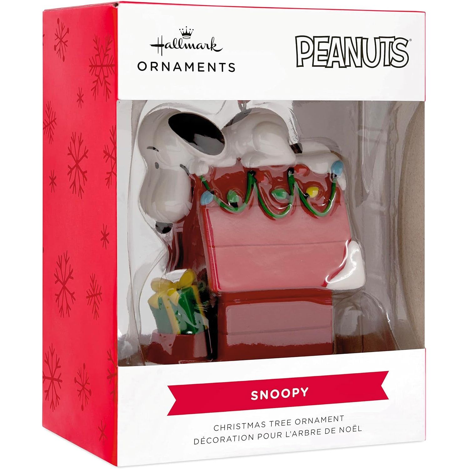 Peanuts Snoopy on Holiday Doghouse Hallmark Ornament