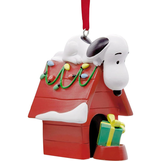 Peanuts Snoopy on Holiday Doghouse Hallmark Ornament