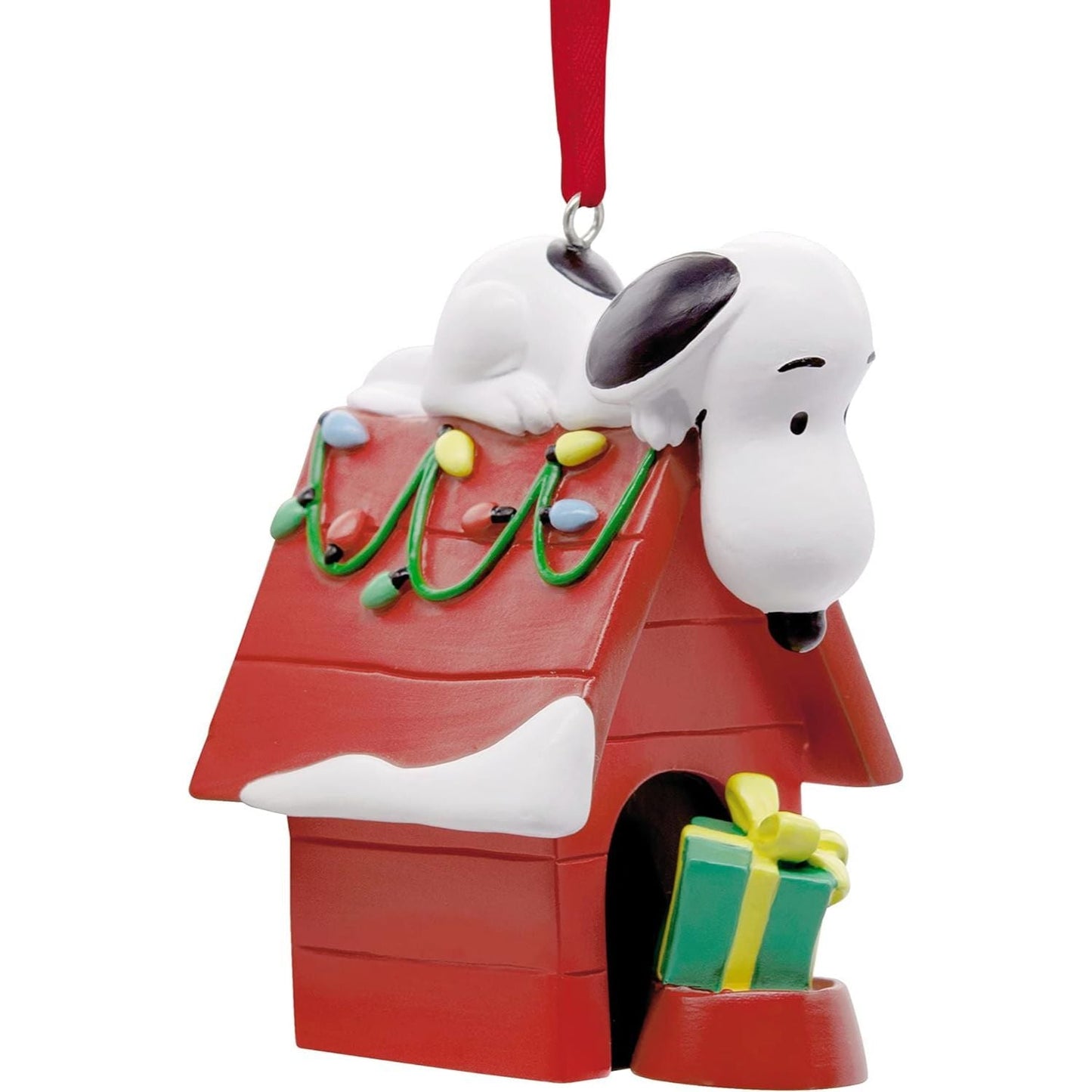 Peanuts Snoopy on Holiday Doghouse Hallmark Ornament