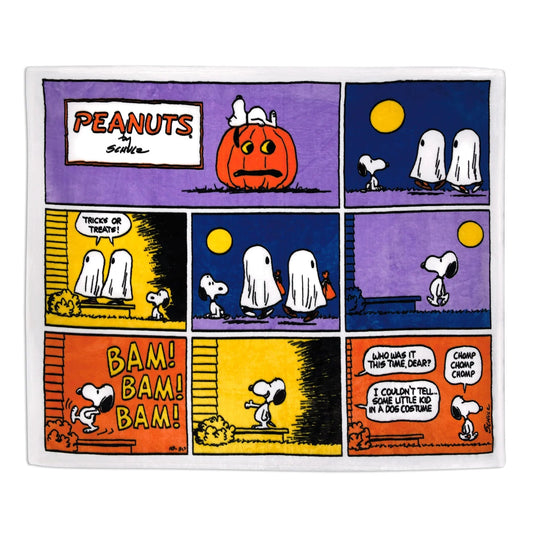Peanuts Snoopy Trick-or-Treat Snoopy Comic Blanket, 50x60
