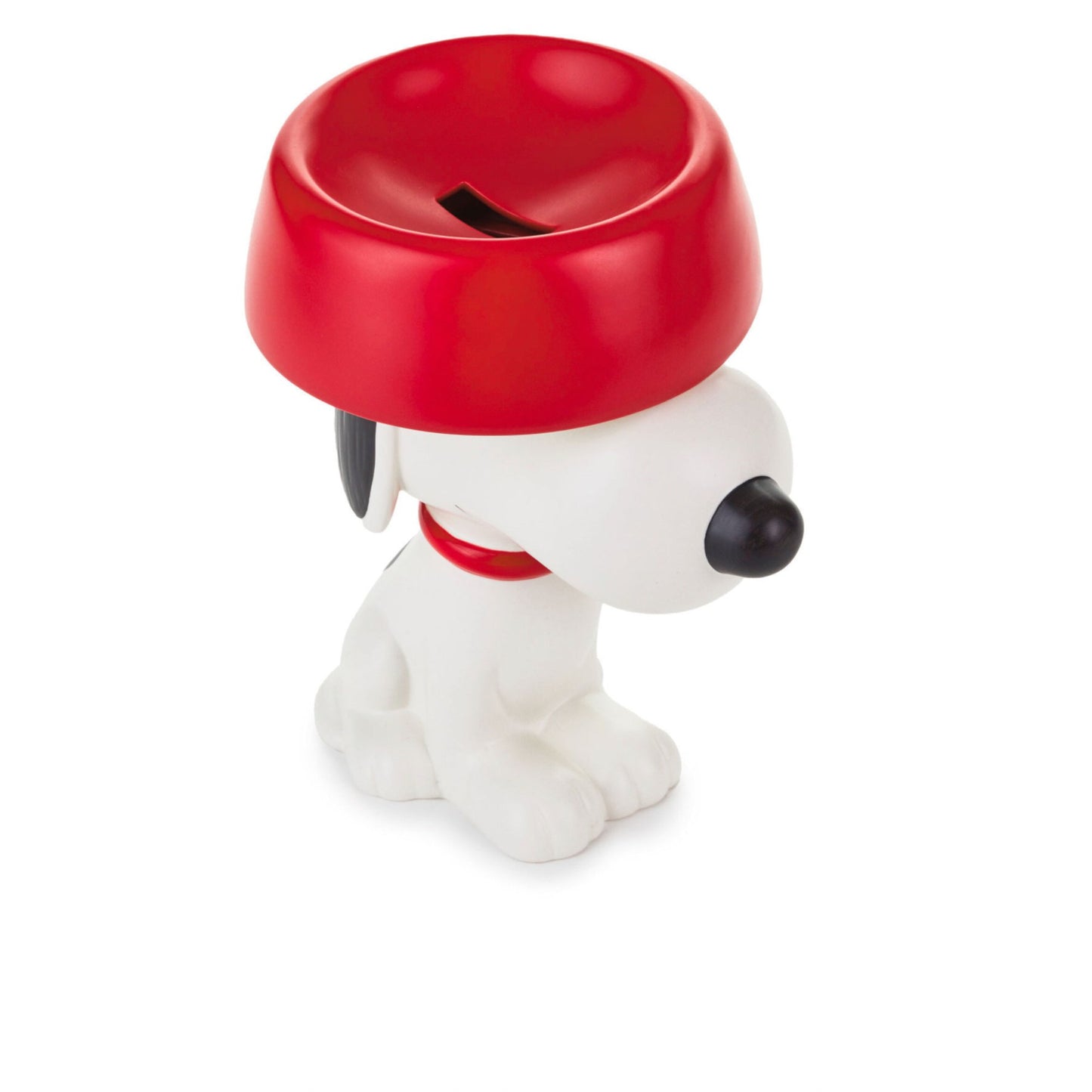 Peanuts Snoopy With Dog Dish Ceramic Coin Bank
