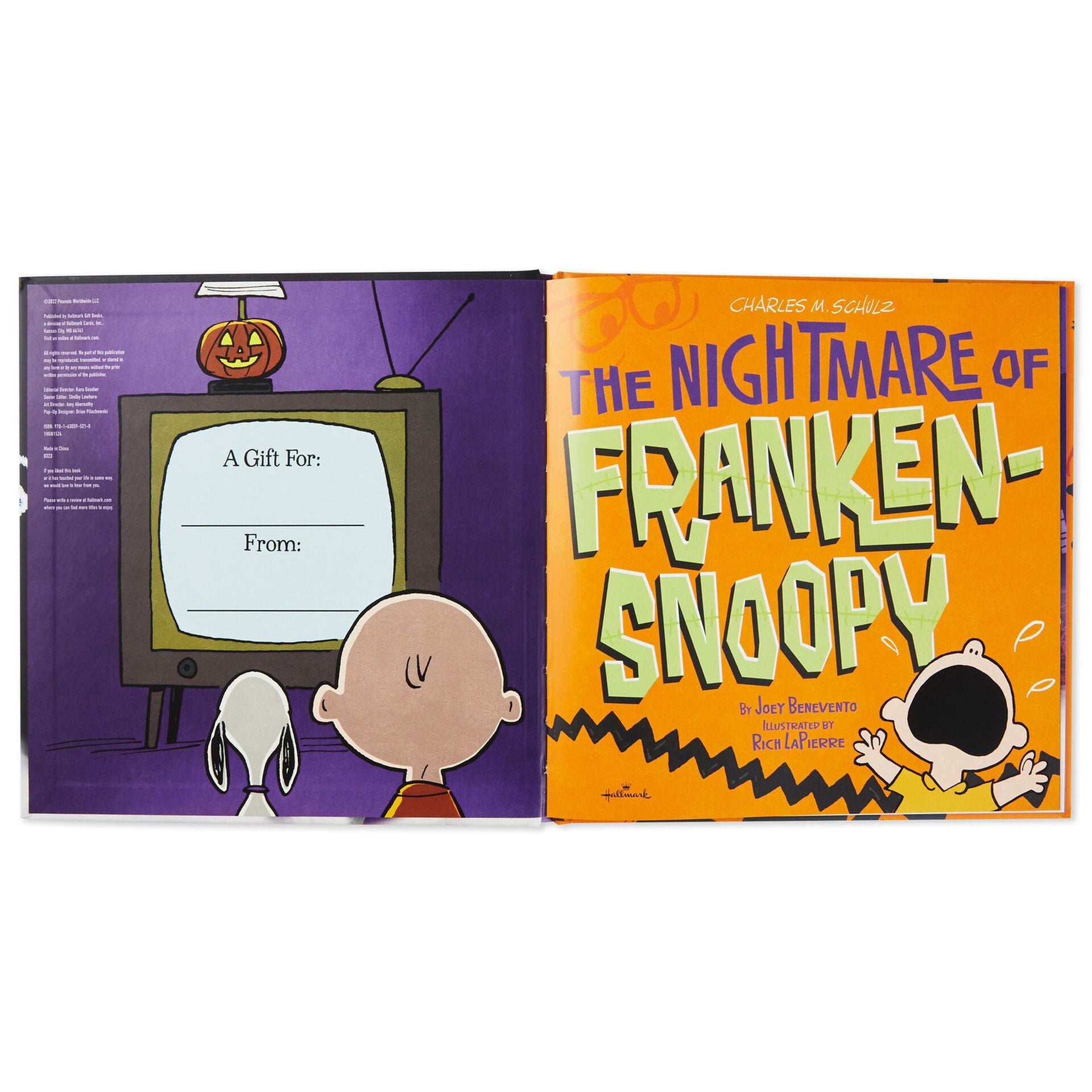 Peanuts® The Nightmare of Franken-Snoopy Book