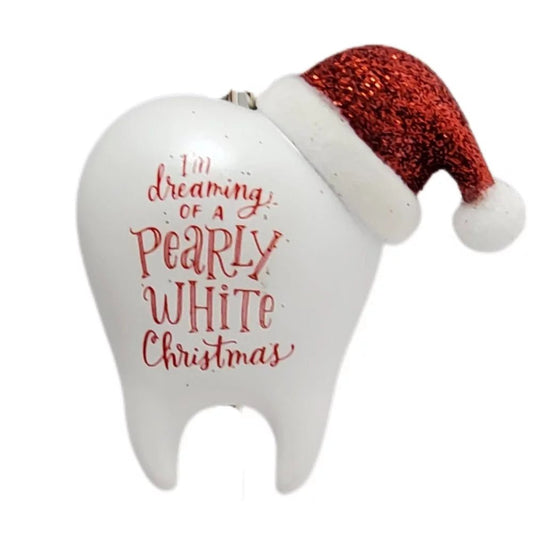 Pearly White Christmas Dentist Hallmark Ornament