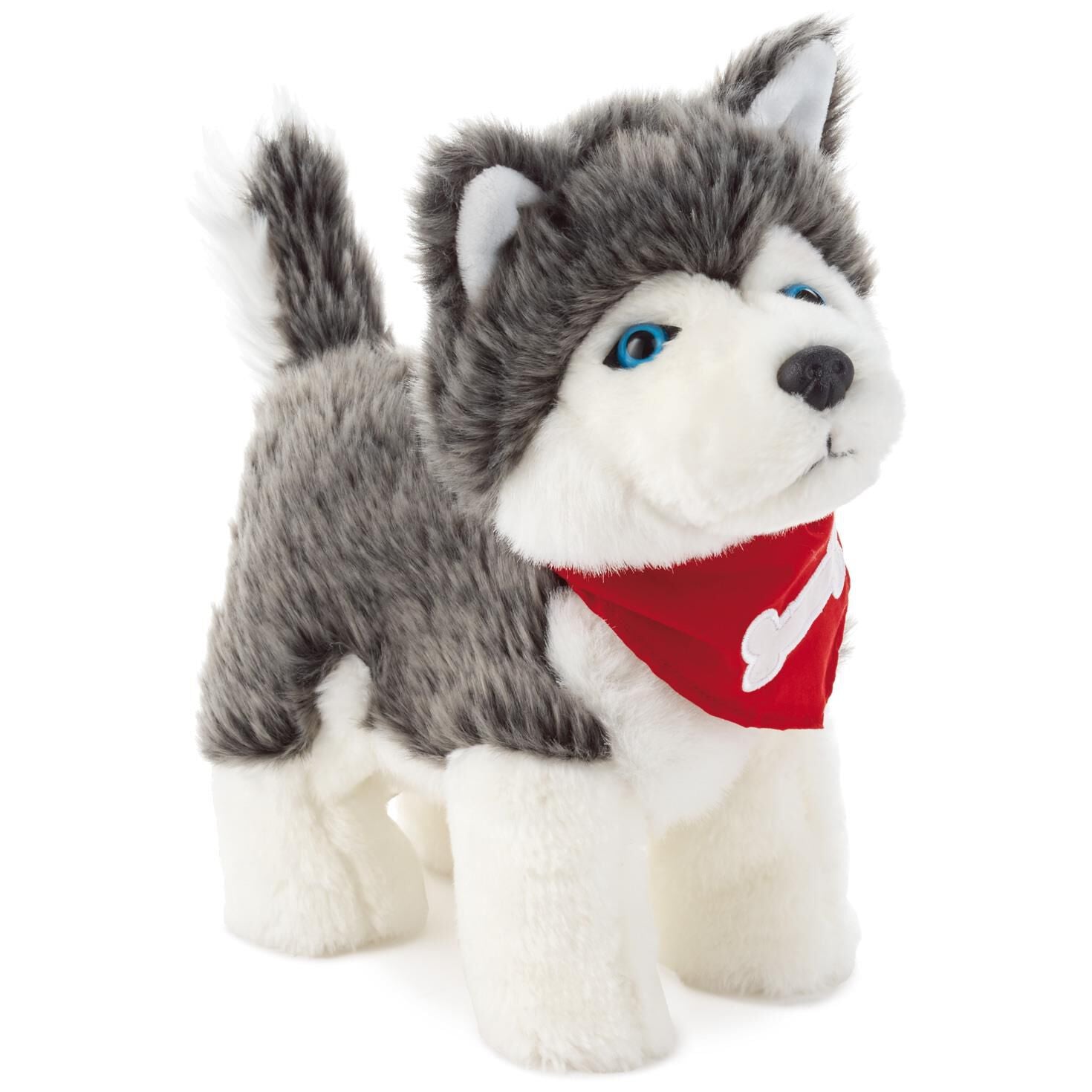 Pet Husky Dog Interactive Stuffed Animal with Sound and Motion, 11"