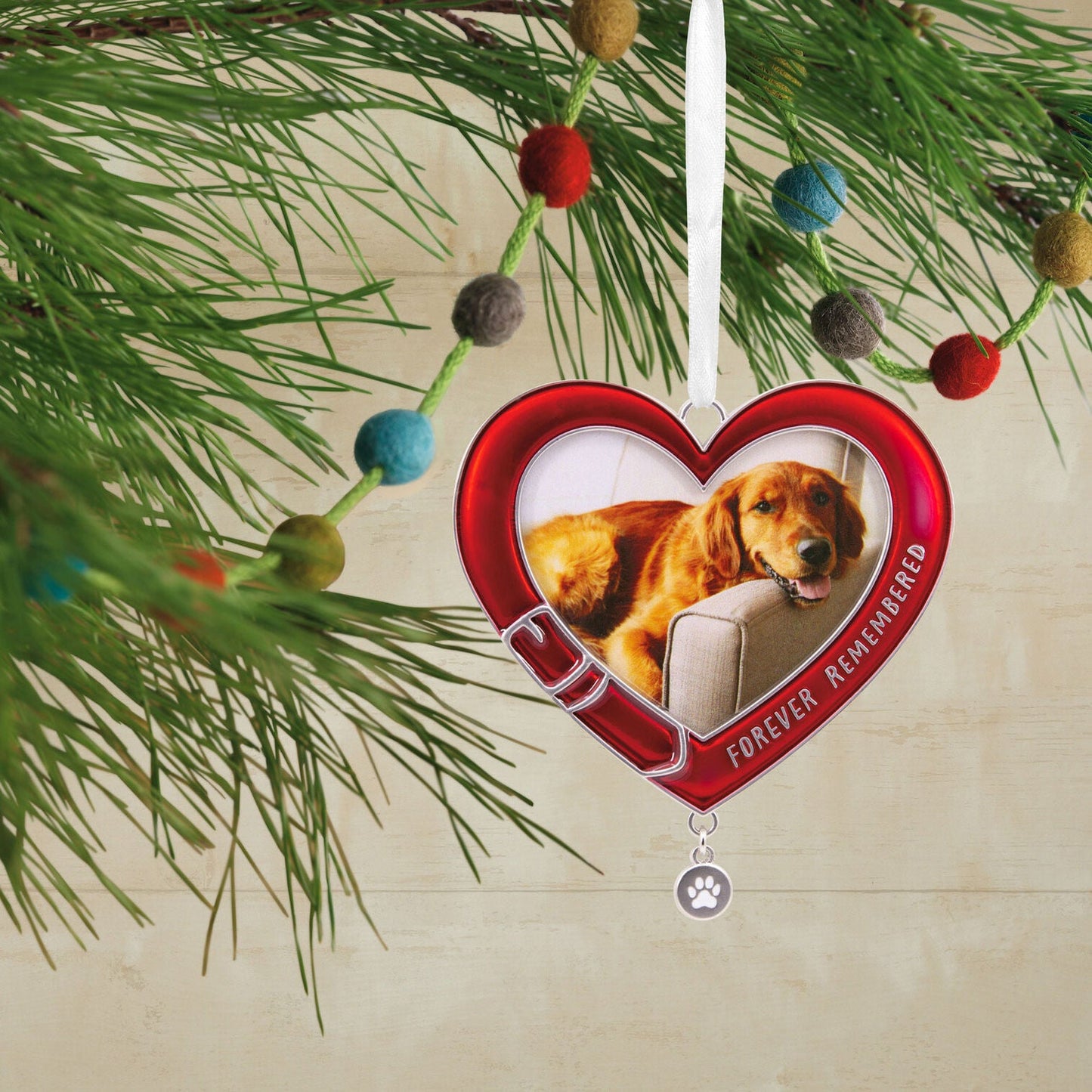 Pet Memorial Metal Photo Frame Hallmark Ornament