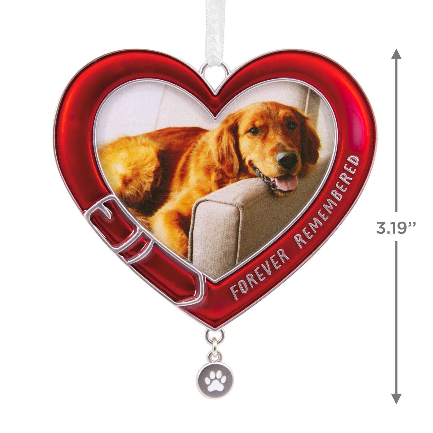 Pet Memorial Metal Photo Frame Hallmark Ornament