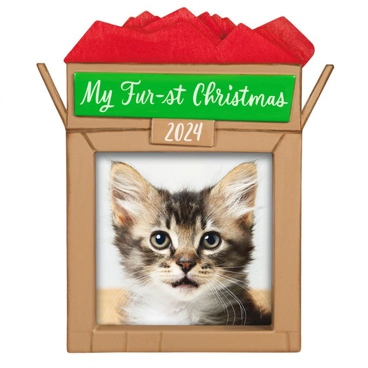 Pet's Fur-st Christmas 2024 Photo Frame Keepsake Ornament