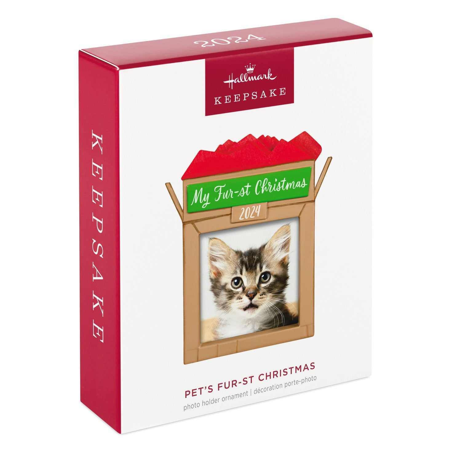 Pet's Fur - st Christmas 2024 Photo Frame Keepsake Ornament