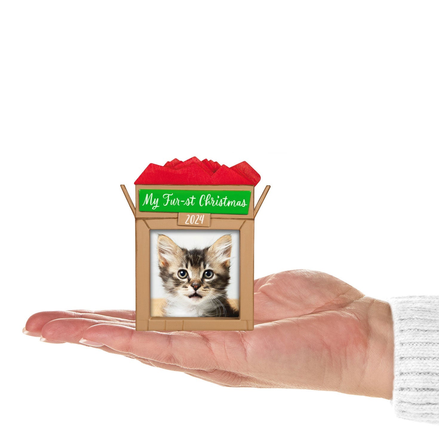 Pet's Fur - st Christmas 2024 Photo Frame Keepsake Ornament