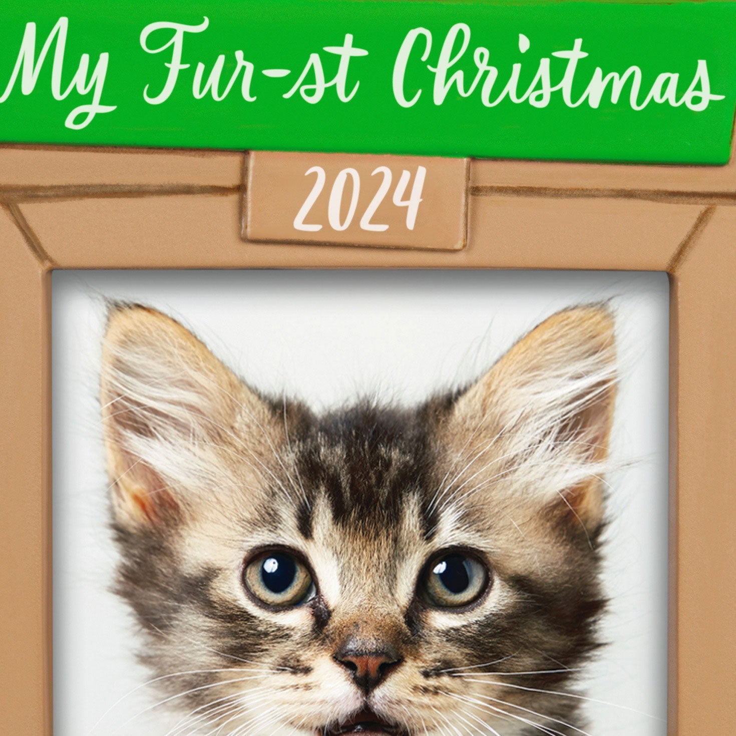 Pet's Fur - st Christmas 2024 Photo Frame Keepsake Ornament