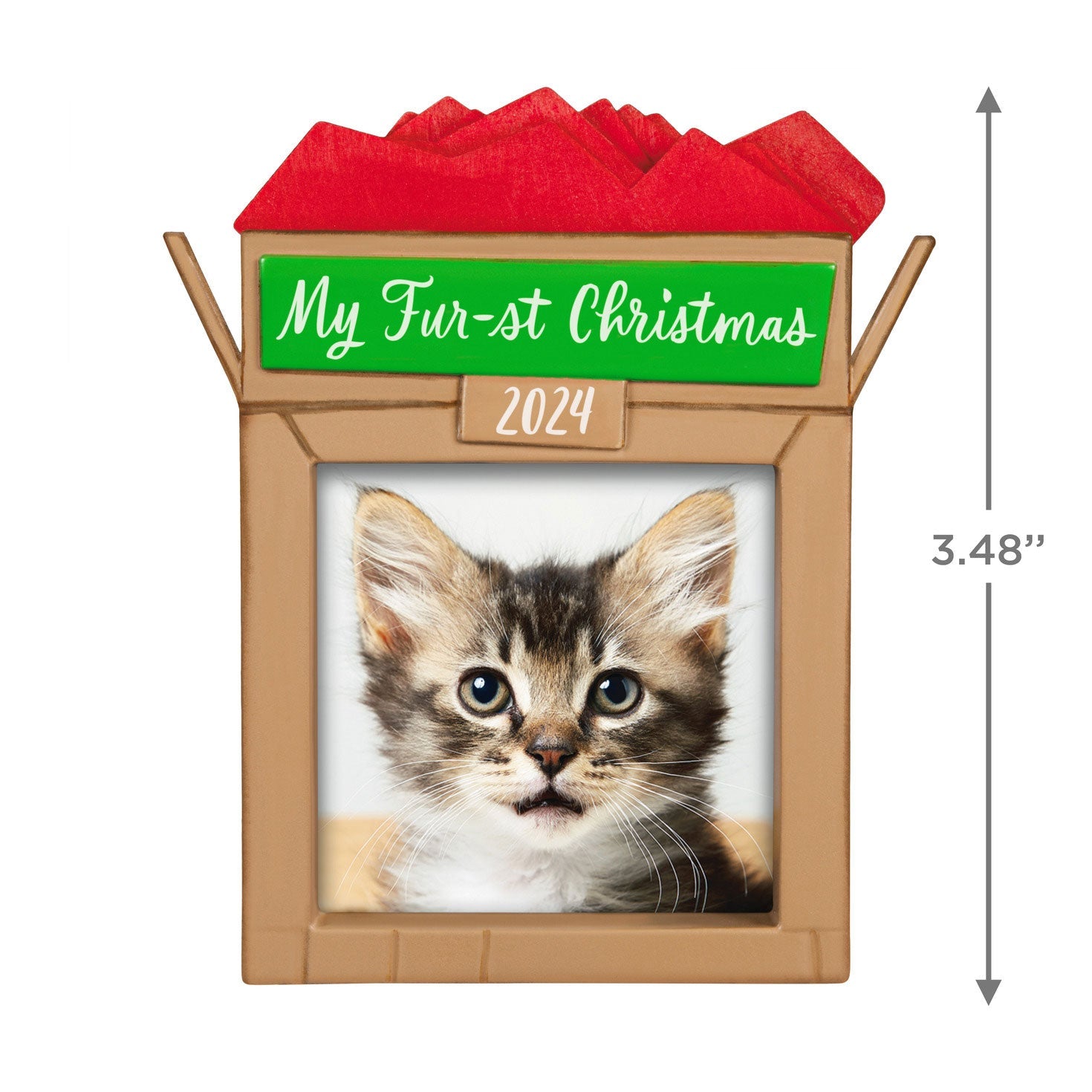 Pet's Fur - st Christmas 2024 Photo Frame Keepsake Ornament