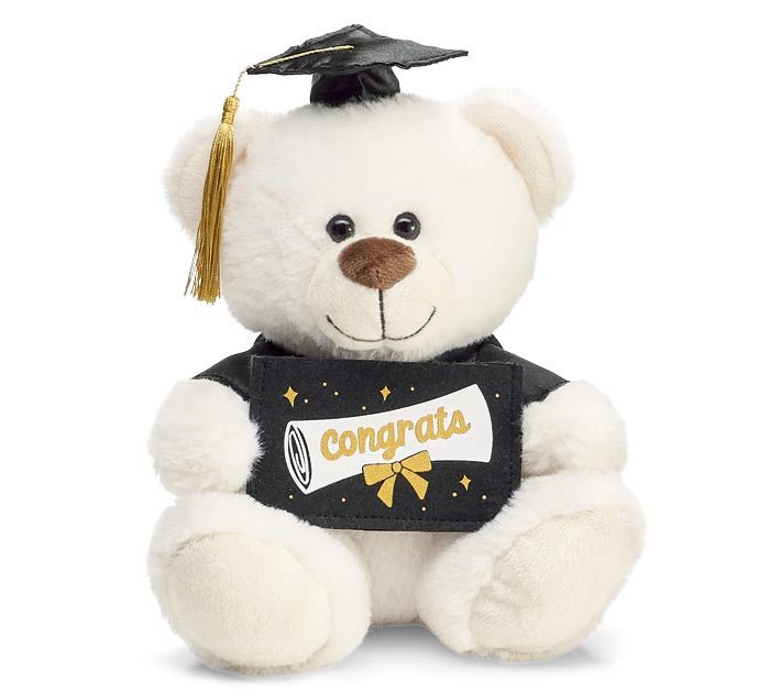 PLUSH GRADUTION BEAR WITH CAP AND GOWN