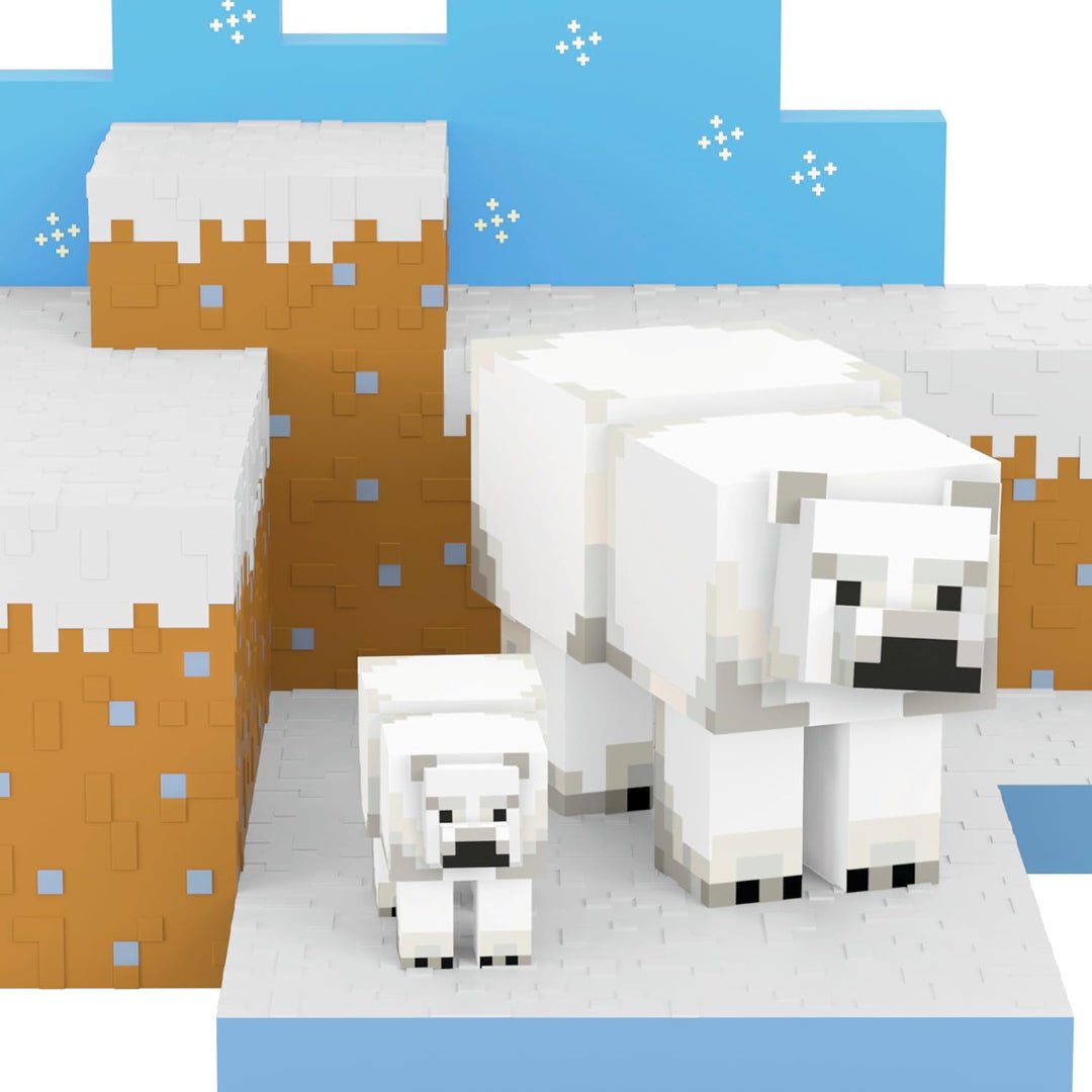Polar Bears in Snowy Tundra Minecraft 2025 Keepsake Ornament