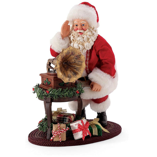 Possible Dreams Christmas Traditions Santa We Wish You a Merry Musical Figurine, 9"