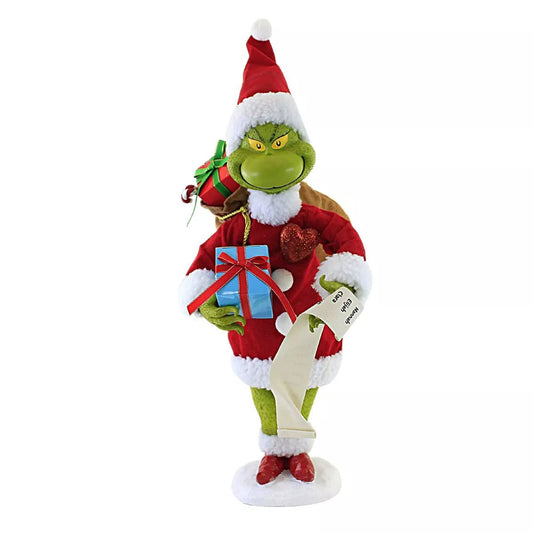 Possible Dreams Grinch "A Little Bit More" Christmas Figure, 21.75"