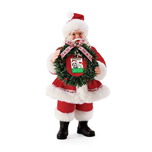 Possible Dreams Santa and his Pets Paws and Clause Figurine, 10.5"
