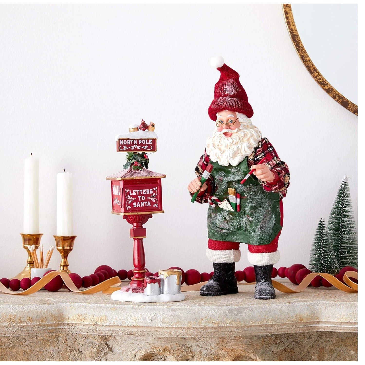Possible Dreams Santa "Tis The Season" Figurine Set, 10.5"