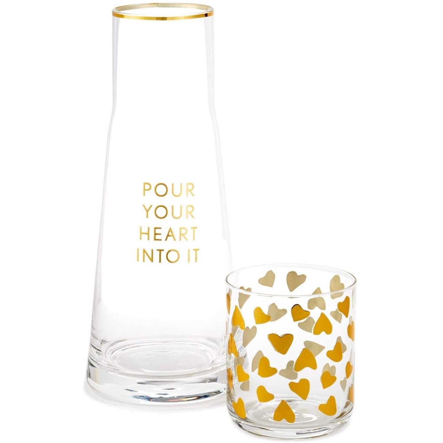 Pour Your Heart Into it - Carpe and Drinking Glass Set