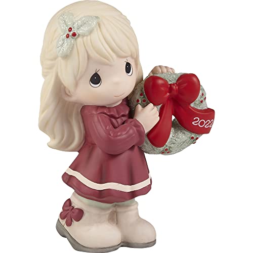 Precious Moments 221001 May Your Christmas Wishes Come True 2022 Dated Bisque Porcelain Figurine