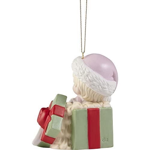 Precious Moments 221005 Baby?ÇÖs First Christmas 2022 Dated Girl Bisque Porcelain Ornament
