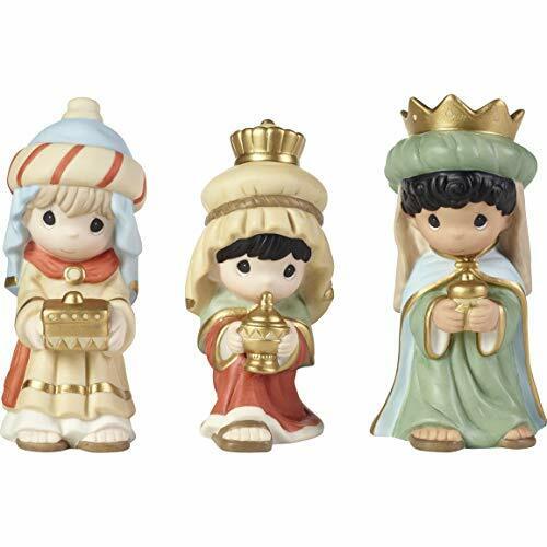 Precious Moments Following Yonder Star Three Kings Figurines, 3-Piece Set