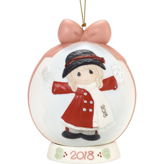 Precious Moments "Have A Magical Holiday Season" 2018 Dated Ball Ornament