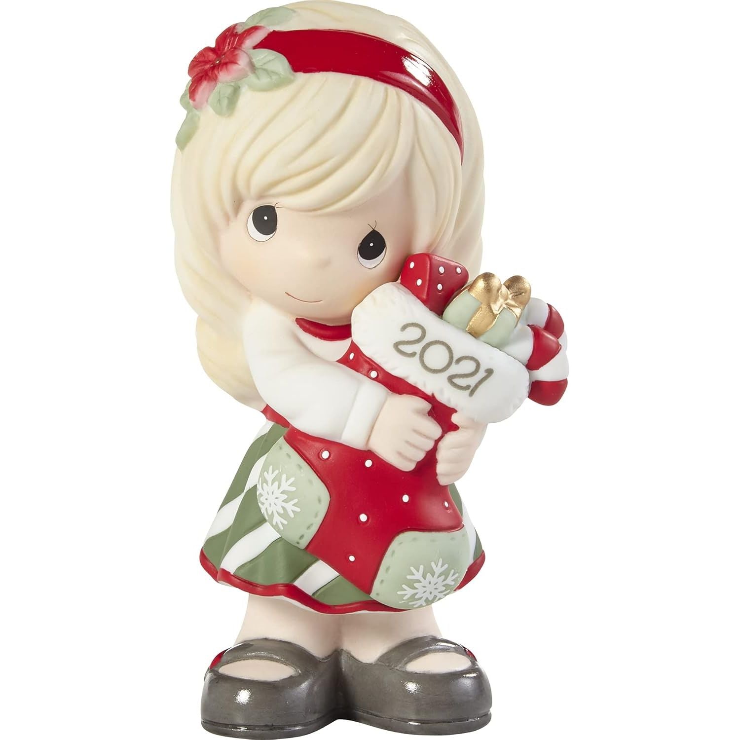 Precious Moments You Fill Me with Christmas Cheer Dated 2021 Girl Figurine