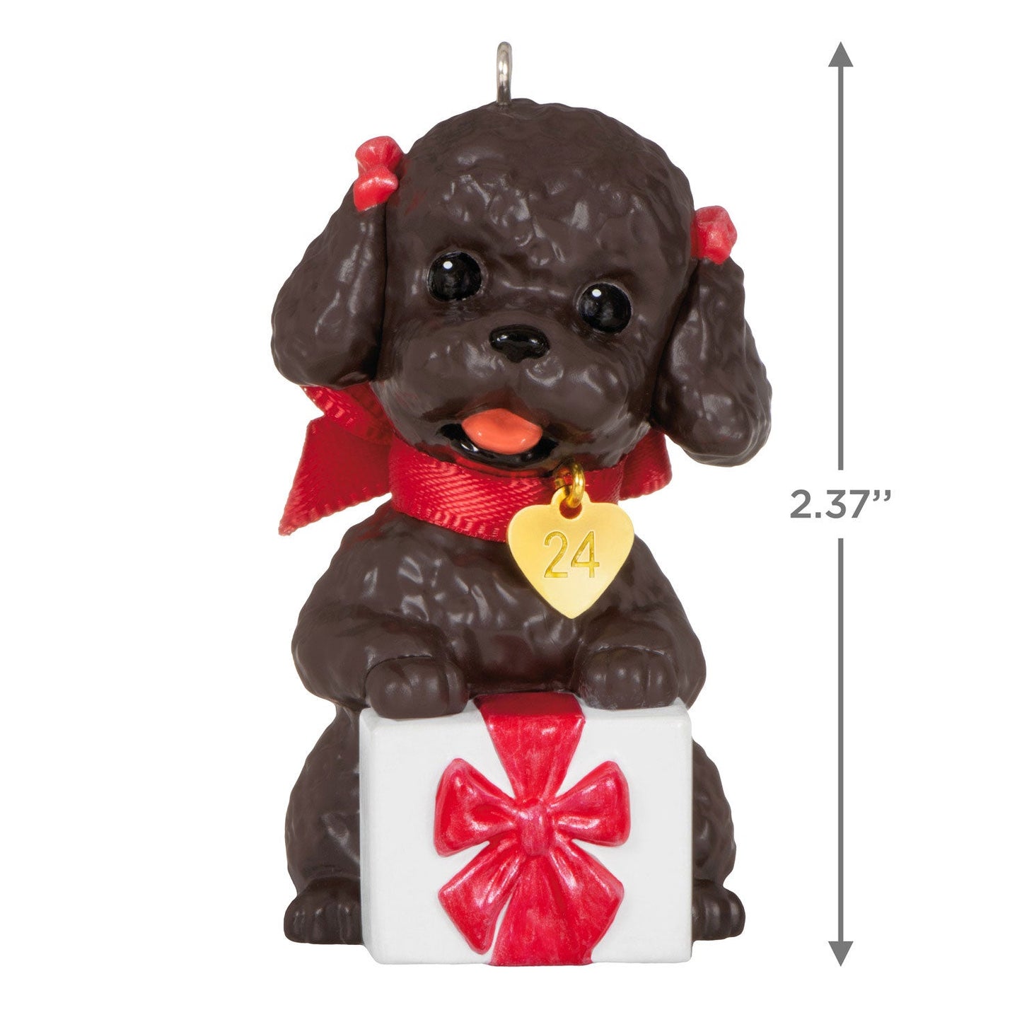 Puppy Love Poodle 2024 Keepsake Ornament