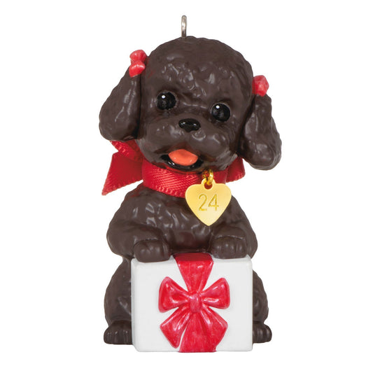 Puppy Love Poodle 2024 Keepsake Ornament